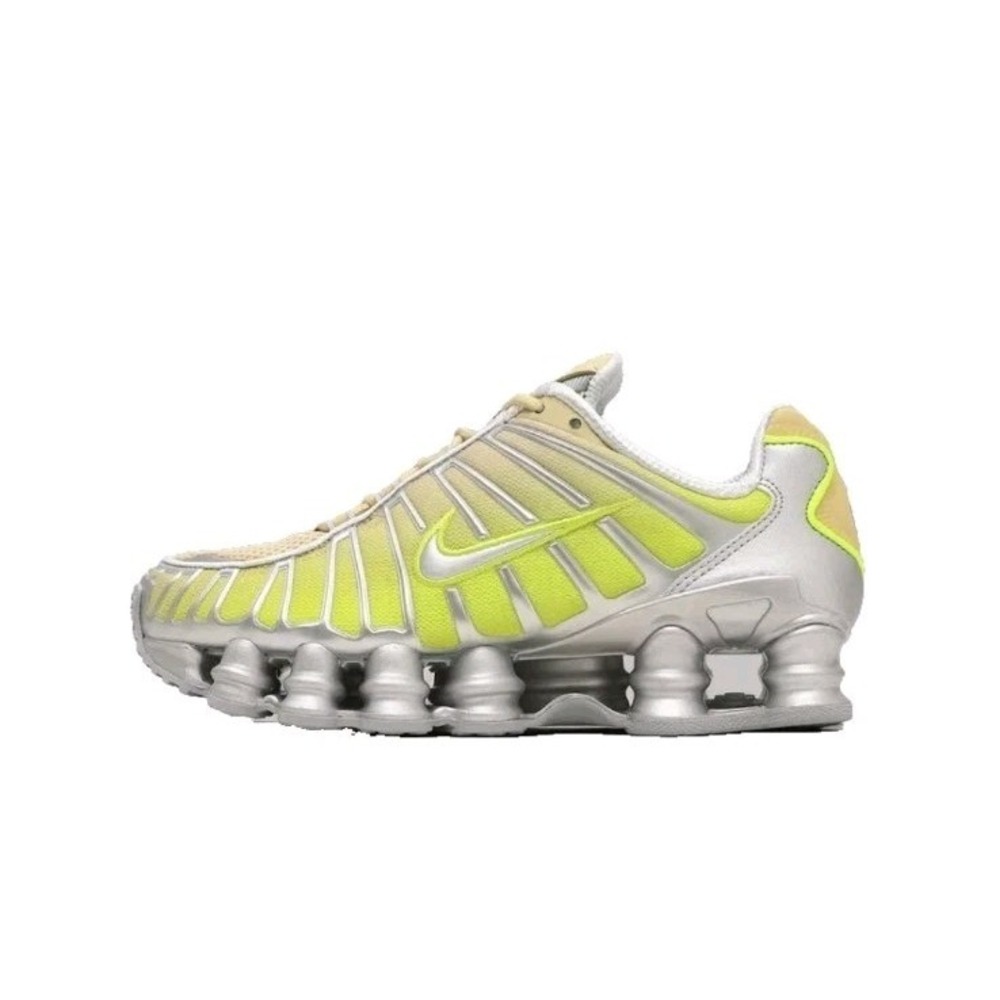 Women's  Nike Shox TL Size 7 IH1336-700 Yellow Fade-Neon Yellow/Silver